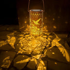 Classic Hummingbird Solar Lanterns for Backyard, Waterproof LED