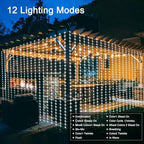 20ft Cool White String Lights for Patio, Waterproof LED