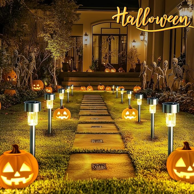 16-Pack Solar Landscape Lights for Driveway
