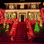 Red Christmas Lights 2-Pack, 80ft LED 8-Mode