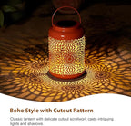 Charming Courtyard Solar Lanterns for Porch, Waterproof LED