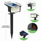 10-Pack 62 LED Solar Yard Spotlights, 3-Mode Waterproof