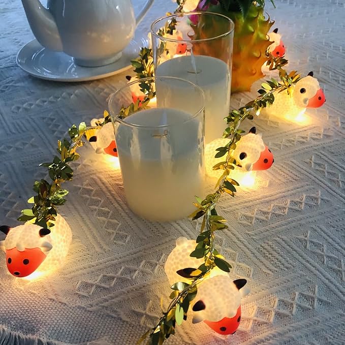 Gold String Lights for Porch, Waterproof LED