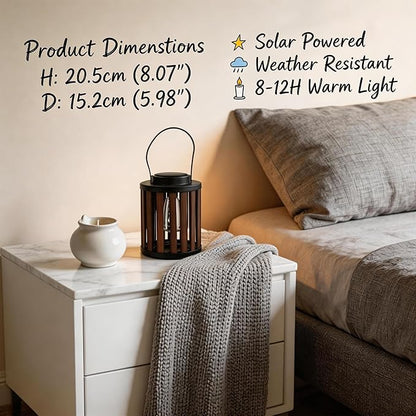 Solar Lanterns Outdoor Waterproof Suitable for Gardens Backyard, Patio Decor, Birthday Gifts for Women Mom Grandma, Hanging Garden Lights for Outside