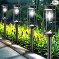 Cool White Solar Pathway Lights 8-Pack, Garden LED