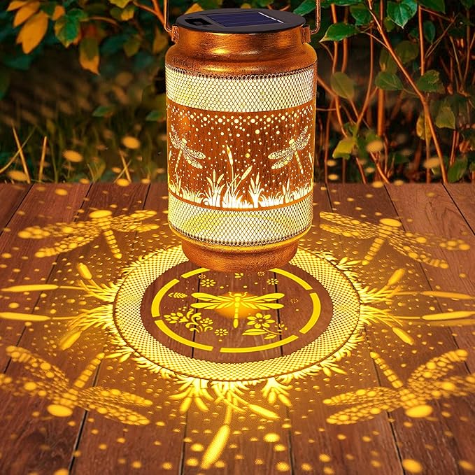 Dragonfly Solar Lanterns, Waterproof LED Outdoor Lights