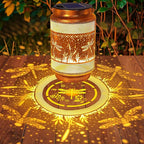 2-Pack Dragonfly Solar Lanterns, Waterproof LED Patio Lights