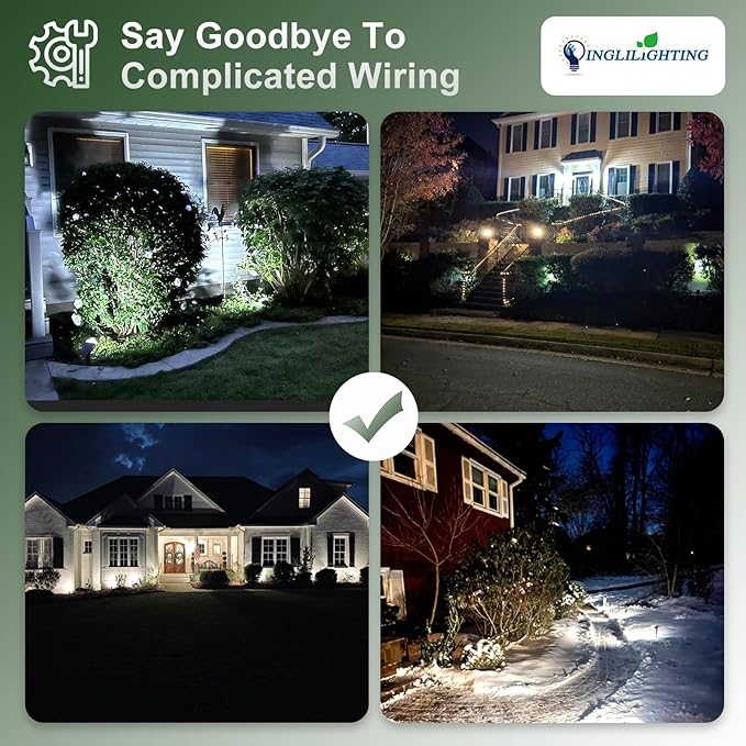 Solar Spotlights, 65 LED Landscape Lights