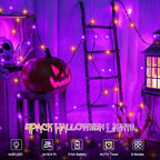 4-Pack 4ft Halloween LED String Lights, Waterproof Timer Lights
