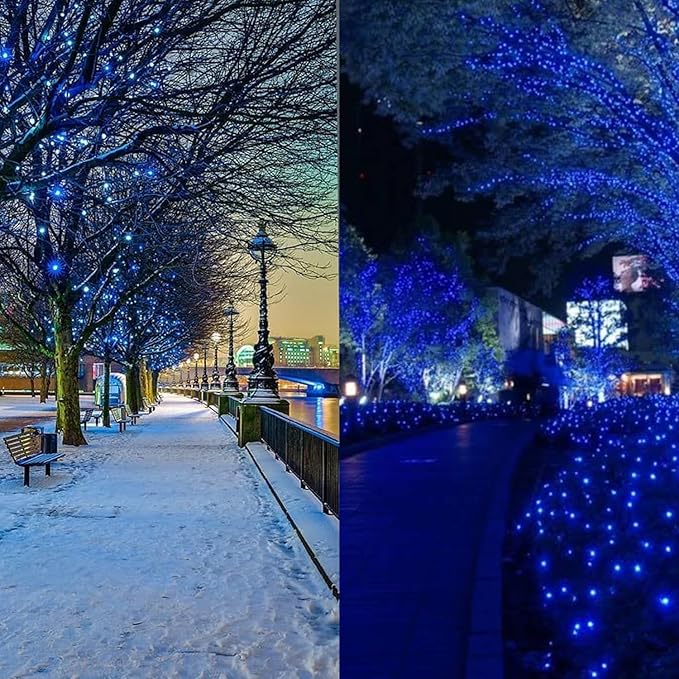 2-Pack Christmas String Lights, 180ft 500 LED Waterproof Twinkle Lights