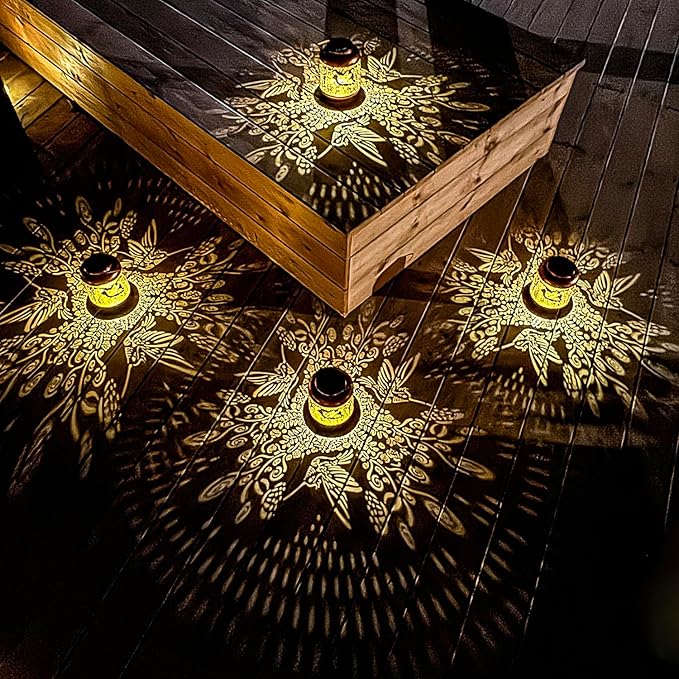 Hummingbird Solar Lanterns Outdoor Waterproof Hanging Solar Lights Hummingbird Gifts for Women Men Mom Metal Bird Decorative LED Lanterns for Yard, Patio, Lawn, Pathway, Landscape, Garden Decor