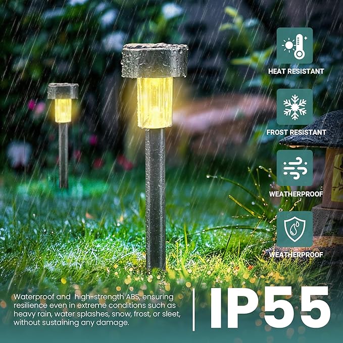 Solar Pathway Lights 24-Pack, Walkway LED