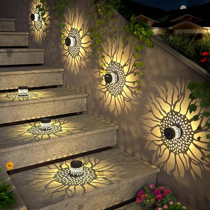 Solar Deck Lights 4-Pack, LED