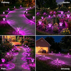 Solar Walkway Path Lights 8-Pack, Waterproof