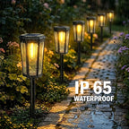 6-Pack Solar Path Lights, Outdoor Driveway LED