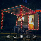 Waterproof Solar Rope Lights 66ft, Patio LED String