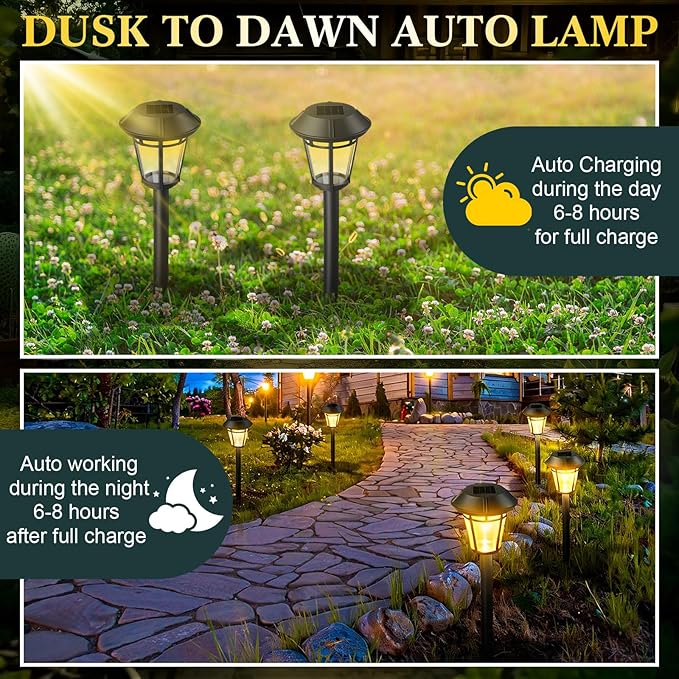 Solar Yard Path Lights 20-Pack, Waterproof