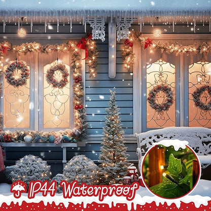 Christmas Fairy Lights 4-Pack, 132ft 400 LED Battery Twinkle Lights
