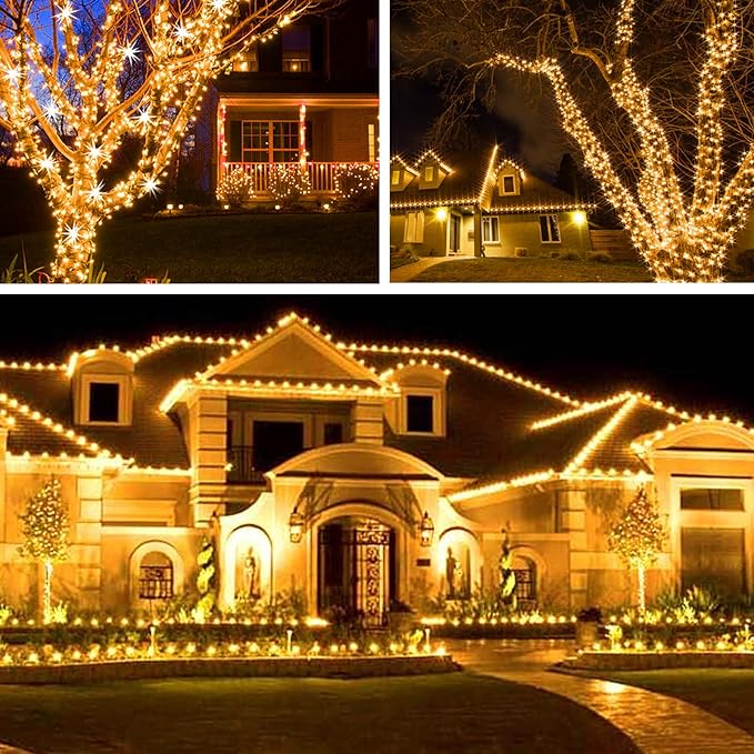 328ft LED Patio String Lights, Waterproof Outdoor