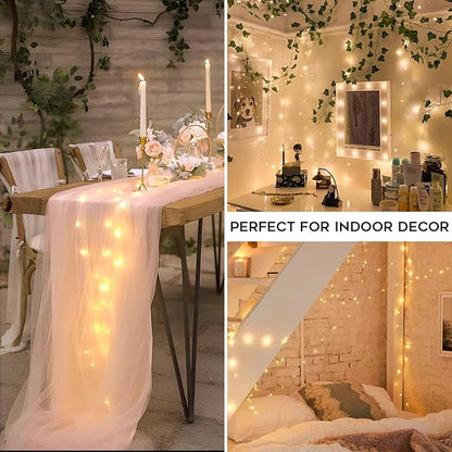 Christmas String Lights, 33ft 100 LED Waterproof Twinkle Lights