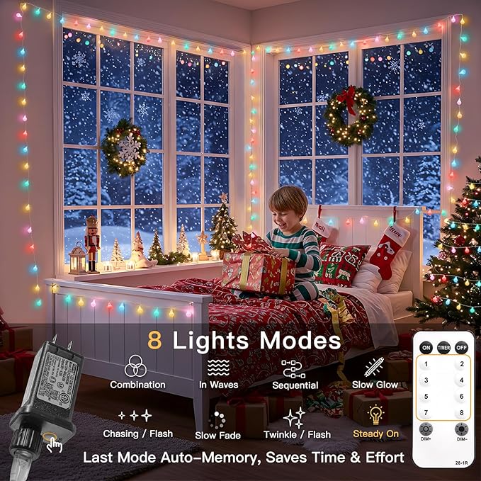 66ft Outdoor Edison String Lights, Weatherproof