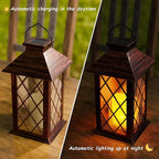 Courtyard Solar Porch Lanterns, Charming Waterproof LED