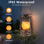 Solar Hanging Lanterns 2-Pack, Outdoor Hanging LED Decor
