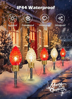 C9 Christmas Pathway Lights, 8.5ft 5 LED