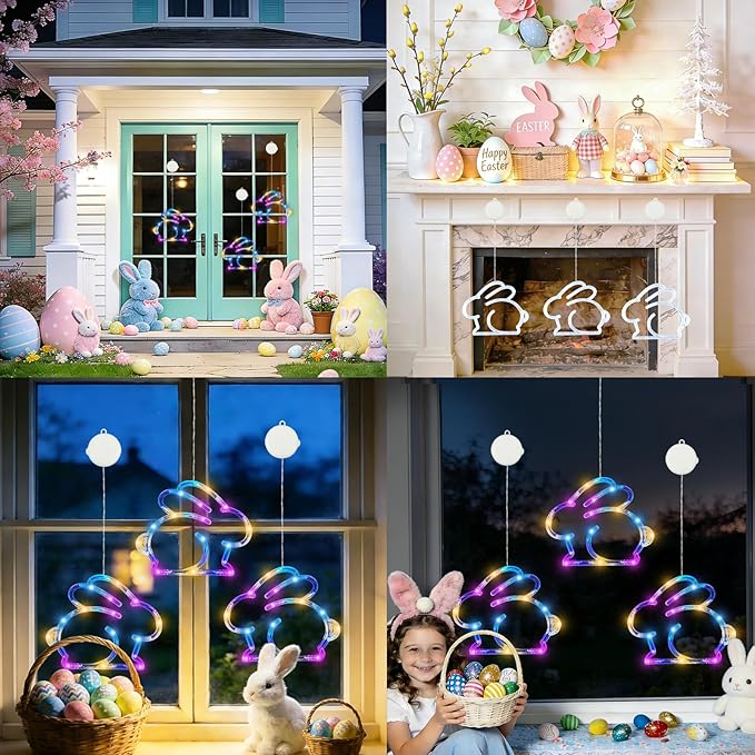 3-Pack Multicolor Backyard String Lights, Weatherproof LED