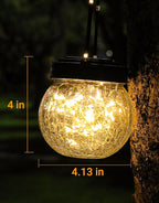 Globe Solar Lantern Set, Rustic Backyard Lighting