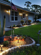 Warm White Solar Pathway Lights 6-Pack, Yard LED