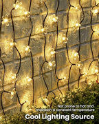 Christmas Patio String Lights 2-Pack, 52ft 120 LED Waterproof