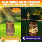 Solar Hummingbird Lanterns, Yard Hanging LED Decor