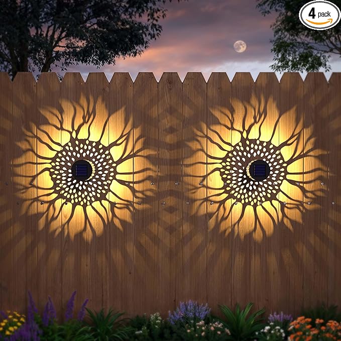 Solar Deck Lights 4-Pack, LED