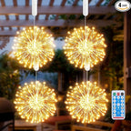 Christmas Backyard String Lights 4-Pack, 480 LED Waterproof