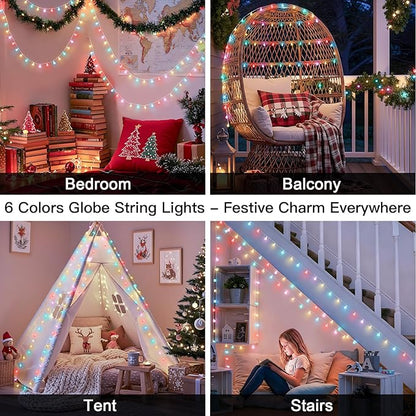 66ft Outdoor Edison String Lights, Weatherproof