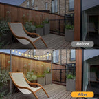 8ft Metal Light Poles for Patio, Heavy-Duty