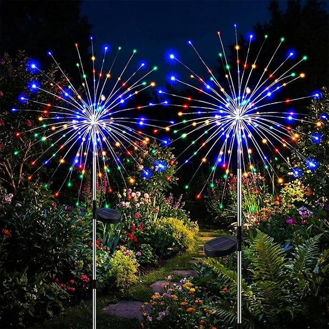Firework Solar Lawn Figurine Light, Waterproof