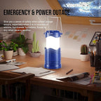 4-Pack Backyard Solar Lanterns, Waterproof LED Porch Lights