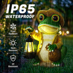 13.3" Frog Solar Lawn Figurine Light, Waterproof