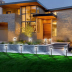 Cold White Solar Pathway Lights 12-Pack, Walkway LED