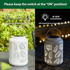 Solar Garden Lanterns, Porch Hanging LED Decor