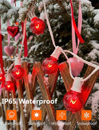 Christmas String Lights, 25ft Waterproof Twinkle Lights