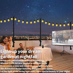 Heavy-Duty String Light Poles 10-Pack, 5ft Backyard