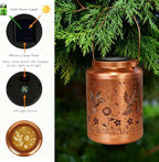 Hummingbird Solar Hanging Lanterns, Rustic Backyard Decor