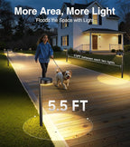 4-Pack Solar Path Lights, Outdoor Garden LED