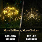 Firework Solar Lawn Figurine Light, Waterproof