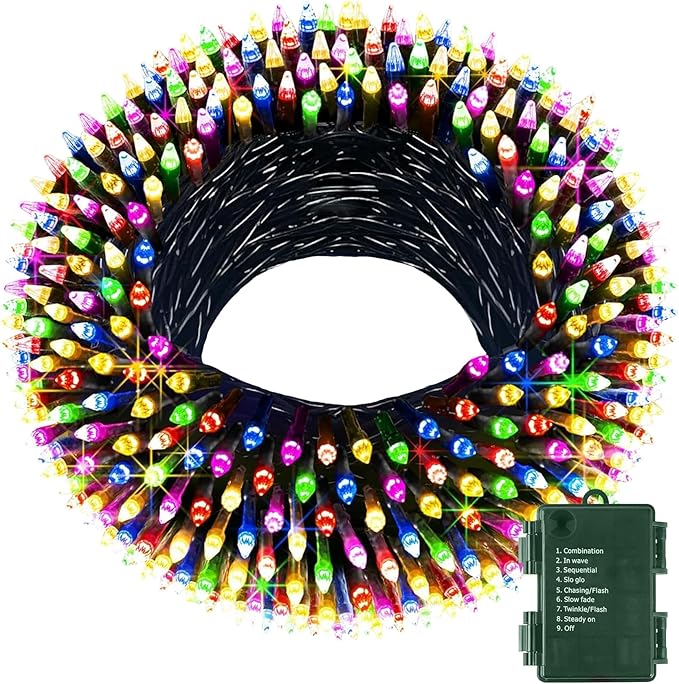 Christmas String Lights, 33ft 100 LED Waterproof Twinkle Lights