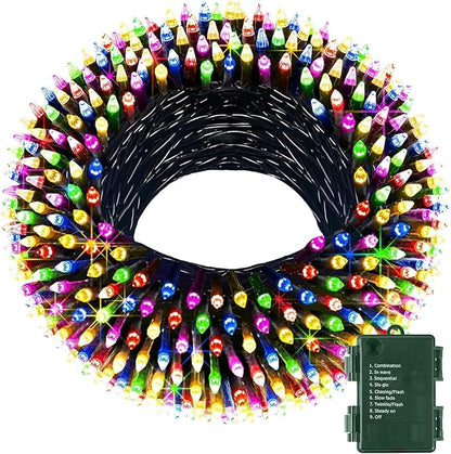Christmas String Lights, 33ft 100 LED Waterproof Twinkle Lights
