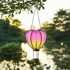 Classic Heart Solar Lanterns for Yard, Waterproof LED
